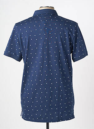 Polo tissage jersey manches courtes bleu CAMBERABERO homme