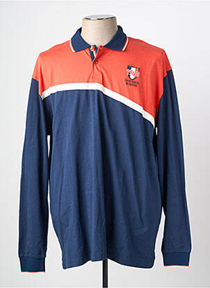 Polo manches longues manches longues bleu CAMBERABERO homme