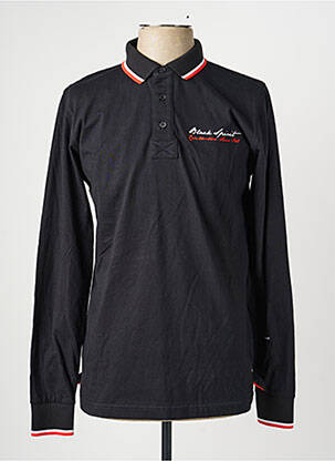 Polo manches longues manches longues noir CAMBERABERO homme