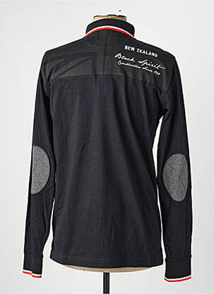 Polo manches longues manches longues noir CAMBERABERO homme