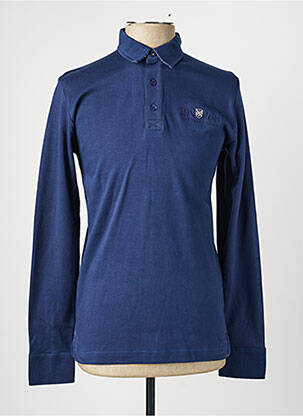 Polo manches longues manches longues bleu CAMBERABERO homme