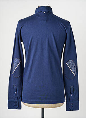 Polo manches longues manches longues bleu CAMBERABERO homme