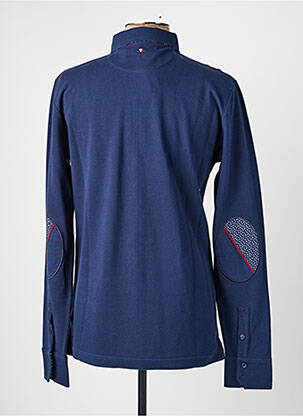 Polo manches longues manches longues bleu CAMBERABERO homme