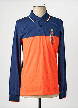 Polo manches longues manches longues bleu CAMBERABERO homme