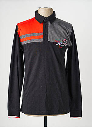 Polo manches longues manches longues noir CAMBERABERO homme
