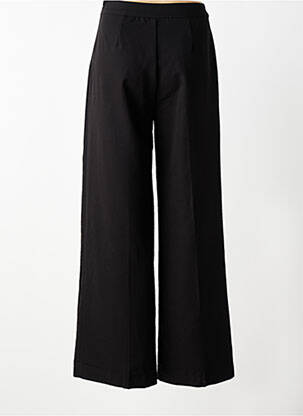 Pantalon large fermeture zip latéral taille haute noir TIFFOSI femme