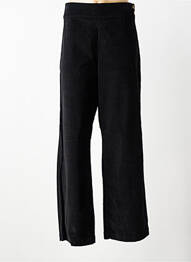 Pantalon large fermeture zip latéral taille haute noir PRINCESSE NOMADE femme