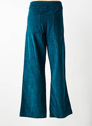 Pantalon large fermeture zip latéral taille haute vert PRINCESSE NOMADE femme