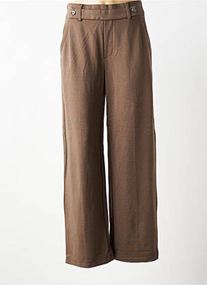 Pantalon droit stretch taille normale marron STREET ONE femme