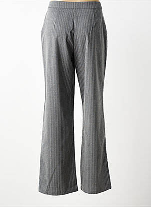 Pantalon flare fermeture zippée sous rabat avec crochet taille normale gris TIFFOSI femme