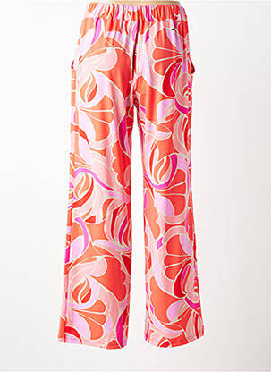 Pantalon large tissage crêpe taille normale orange BETTY BARCLAY femme