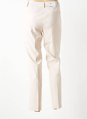 Pantalon chino fermeture zippée sous rabat boutonné taille normale beige BETTY BARCLAY femme
