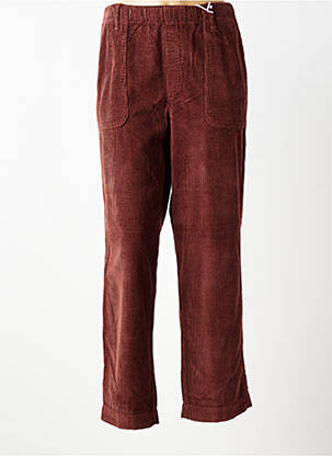 Pantalon droit stretch taille normale marron KANOPE femme