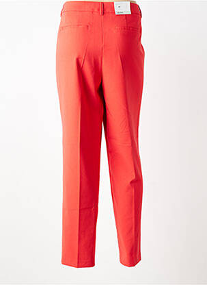 Pantalon chino fermeture zippée sous rabat boutonné taille normale orange BETTY BARCLAY femme