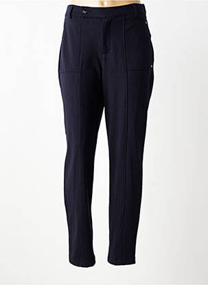 Pantalon slim taille élastique bleu STREET ONE femme
