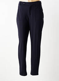 Pantalon slim taille élastique bleu STREET ONE femme