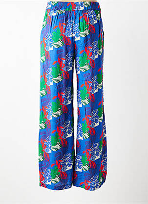 Pantalon large tissage popeline bleu PRINCESSE NOMADE femme