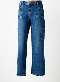 Jeans coupe droite stretch taille normale bleu STREET ONE femme