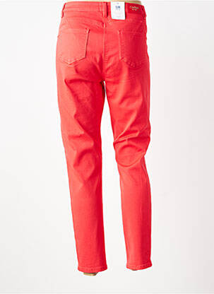 Jeans coupe slim taille normale taille normale rouge C'EST BEAU LA VIE femme
