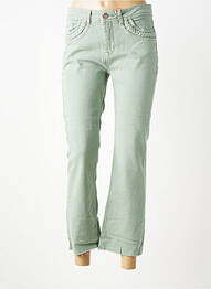 Jeans coupe droite stretch taille normale vert STREET ONE femme
