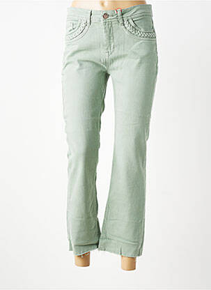 Jeans coupe droite stretch taille normale vert STREET ONE femme