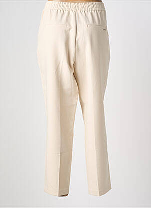 Pantalon droit stretch taille normale beige JULIE GUERLANDE femme