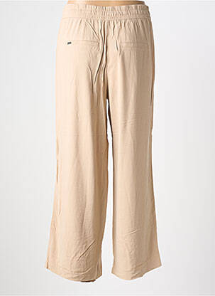 Pantalon large tissage popeline taille normale beige STREET ONE femme