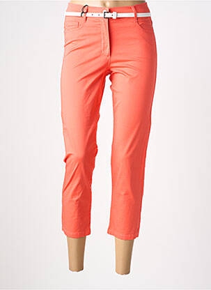 Pantacourt stretch taille normale orange BETTY BARCLAY femme