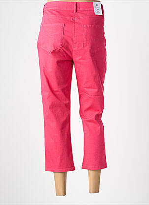 Pantacourt coupe droite taille normale rose JULIE GUERLANDE femme