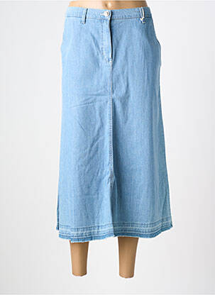 Jupe longue coupe droite bleu BETTY BARCLAY femme