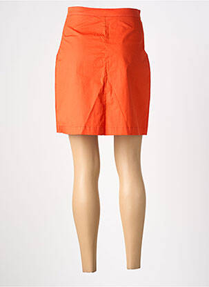 Jupe courte fermeture zip latéral orange PRINCESSE NOMADE femme