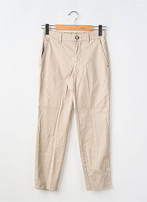 Pantalon chino tissage popeline taille normale beige STREET ONE femme