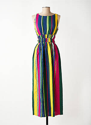 Robe longue sans manche sans manche jaune MONOPRIX femme