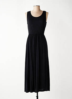 Robe longue sans manche sans manche noir 3S. X RÉÉDITION 1981 femme