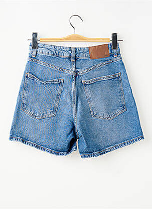 Short tissage denim taille haute bleu ZARA femme