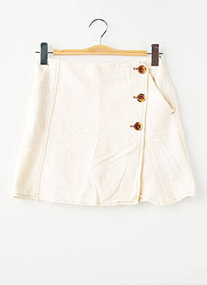 Jupe courte poches beige ZARA femme