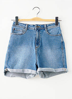 Short tissage denim taille haute bleu KIABI femme