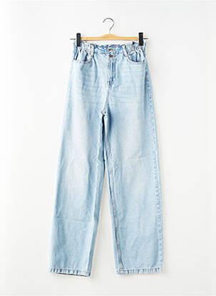 Jeans coupe droite taille haute taille haute bleu KIABI femme
