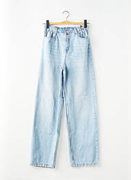 Jeans coupe droite taille haute taille haute bleu KIABI femme