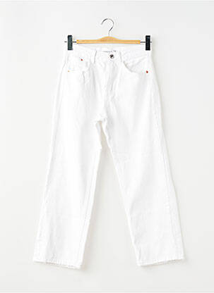 Jean coupe mom  taille haute blanc STRADIVARIUS femme