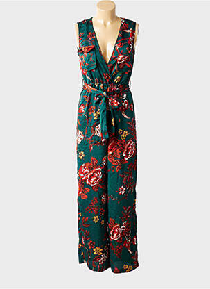 Combi-pantalon tissage crêpe sans manche vert PRETTY LITTLE THING femme