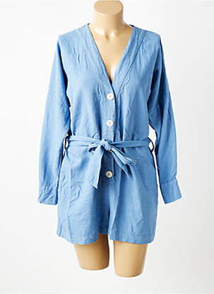 Combishort  manches longues bleu ZARA femme