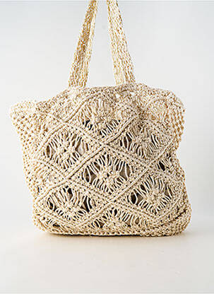 Sac poignée 2 anses de portée forme rectangulaire or STRADIVARIUS femme