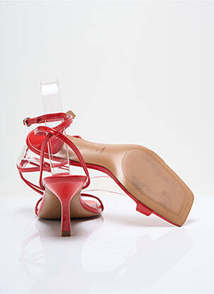 Sandales/nu pieds talon aiguille talon de 7 à 9cm rouge MANGO femme
