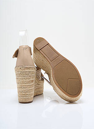 Espadrilles fermeture boucle(s) talon haut de 10cm et plus beige MARC FISHER femme