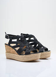 Espadrilles fermeture boucle(s) talon de 7 à 9cm noir MANO femme