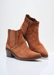 Bottines/boots bout pointu talon de 4 à 6cm orange AKULA femme