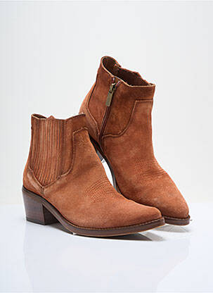 Bottines/boots bout pointu talon de 4 à 6cm orange AKULA femme