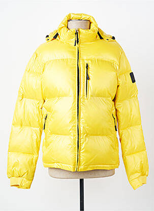 Doudoune poches a capuche jaune DAYTONA homme