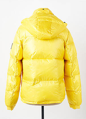 Doudoune poches a capuche jaune DAYTONA homme